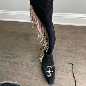Junk gypsy over the knee boots cowboy